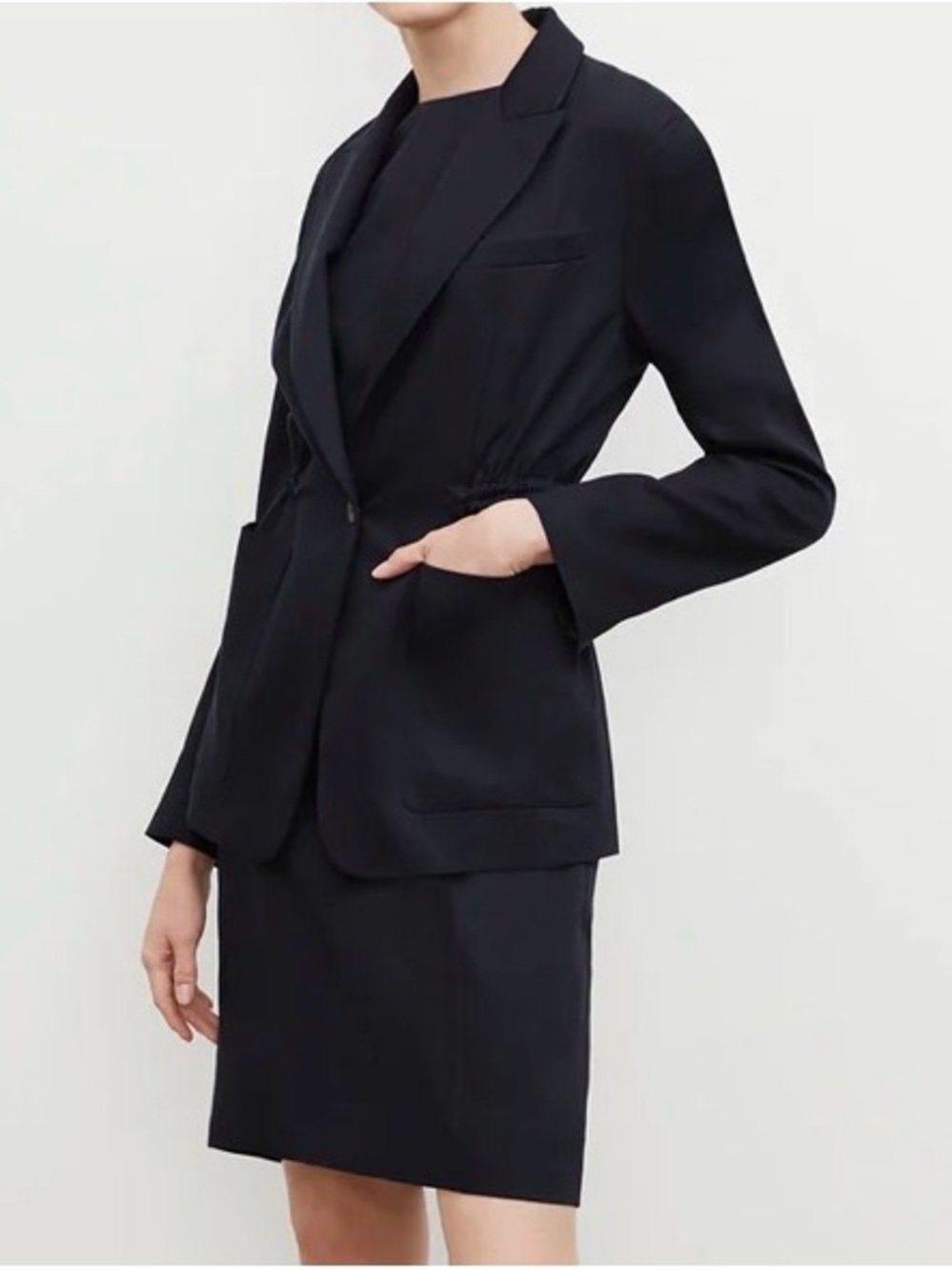 MM Lafleur Dark Navy “night” Hyo 1.0 Tailored Blazer NWT size 6